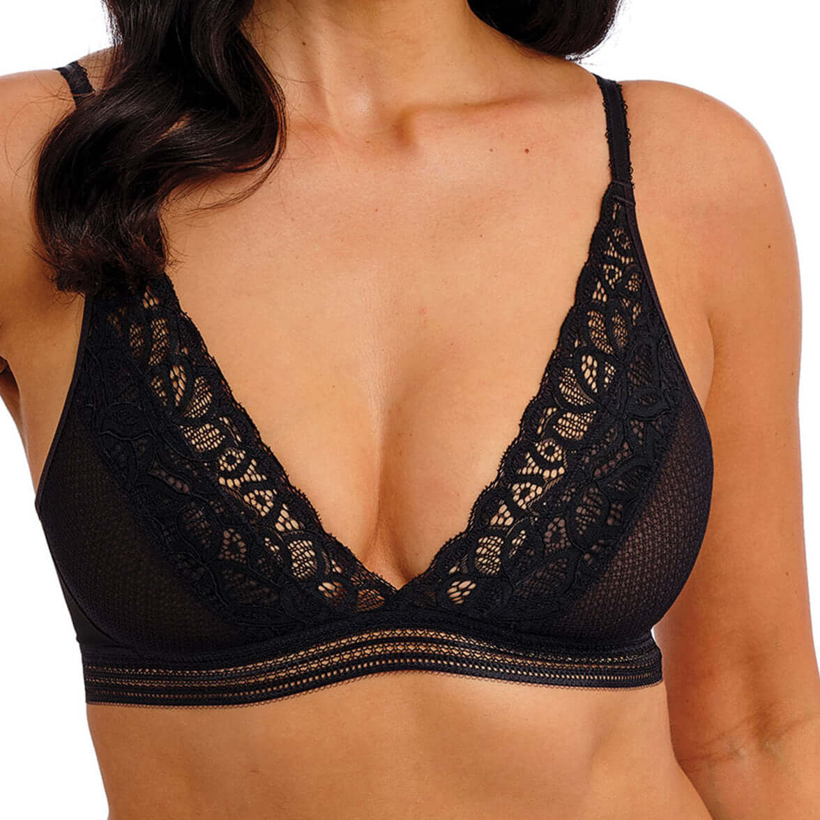 Bralette sin Aros Raffine Wacoal WE148008 Black