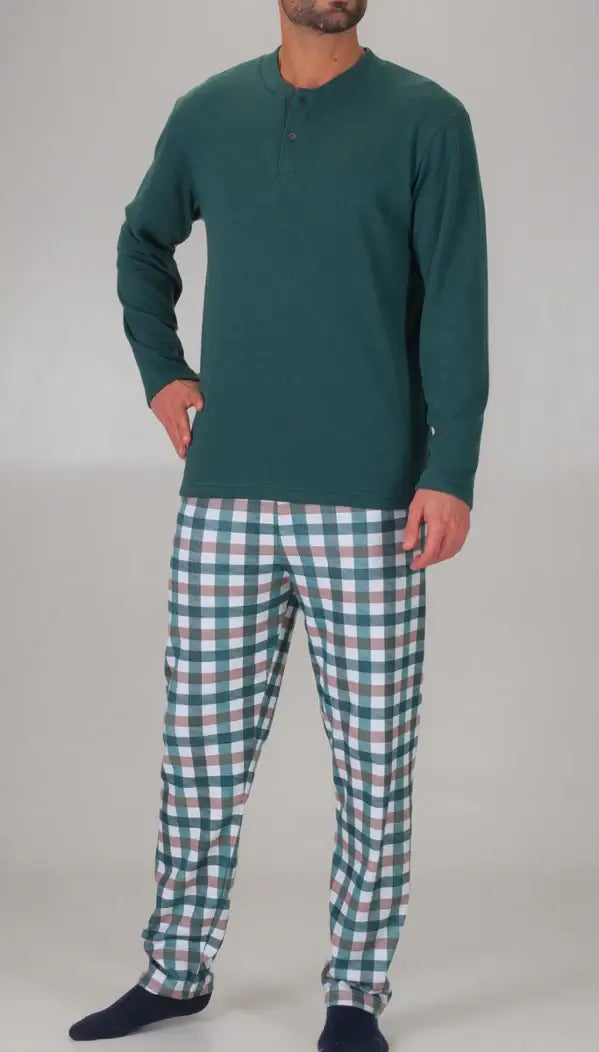Pijamas hombre Rachas & Abreu 23457 Verde ⭐⭐⭐✩✩