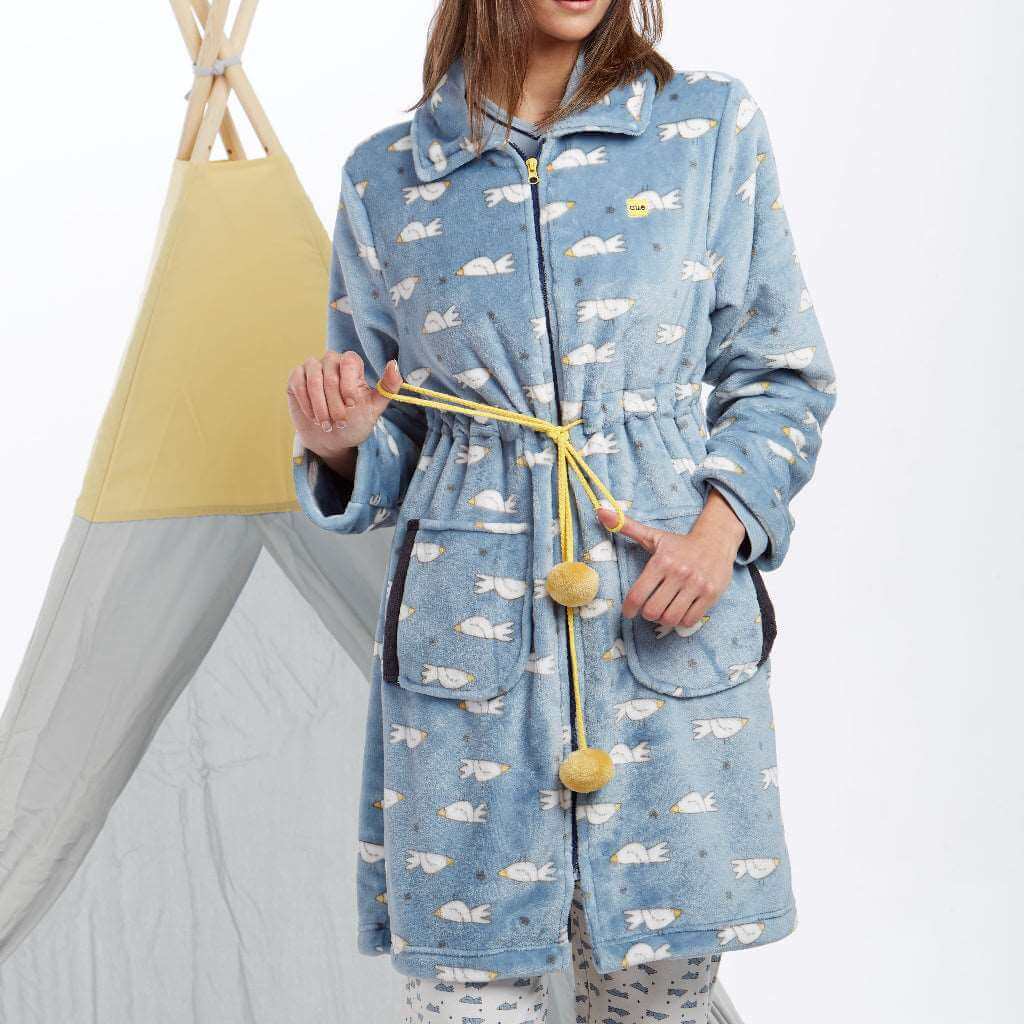 Batas mujer CUE 31504 Azul ⭐⭐⭐⭐⭐