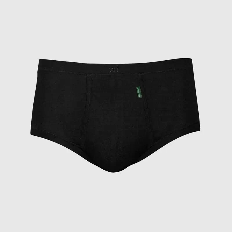 Calzoncillos ZD Slip abierto Senior algodón egipcio Black