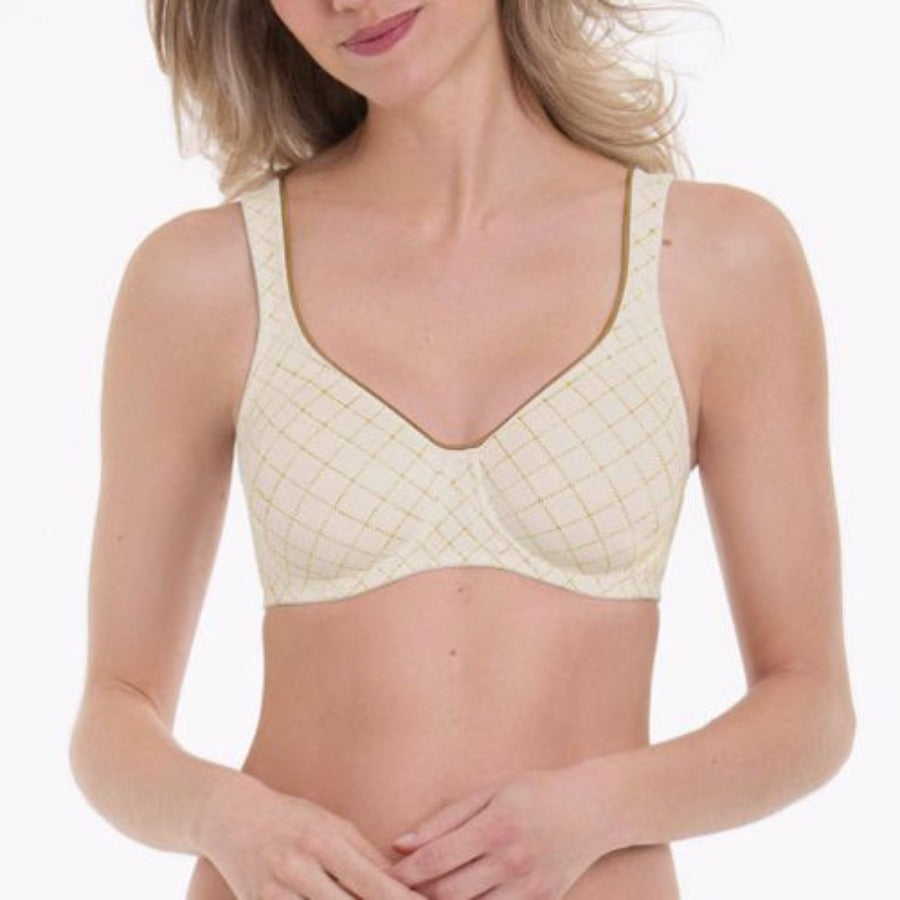 Sujetador Rosa Faia con aros 5246 Twin Art Cristal champagne