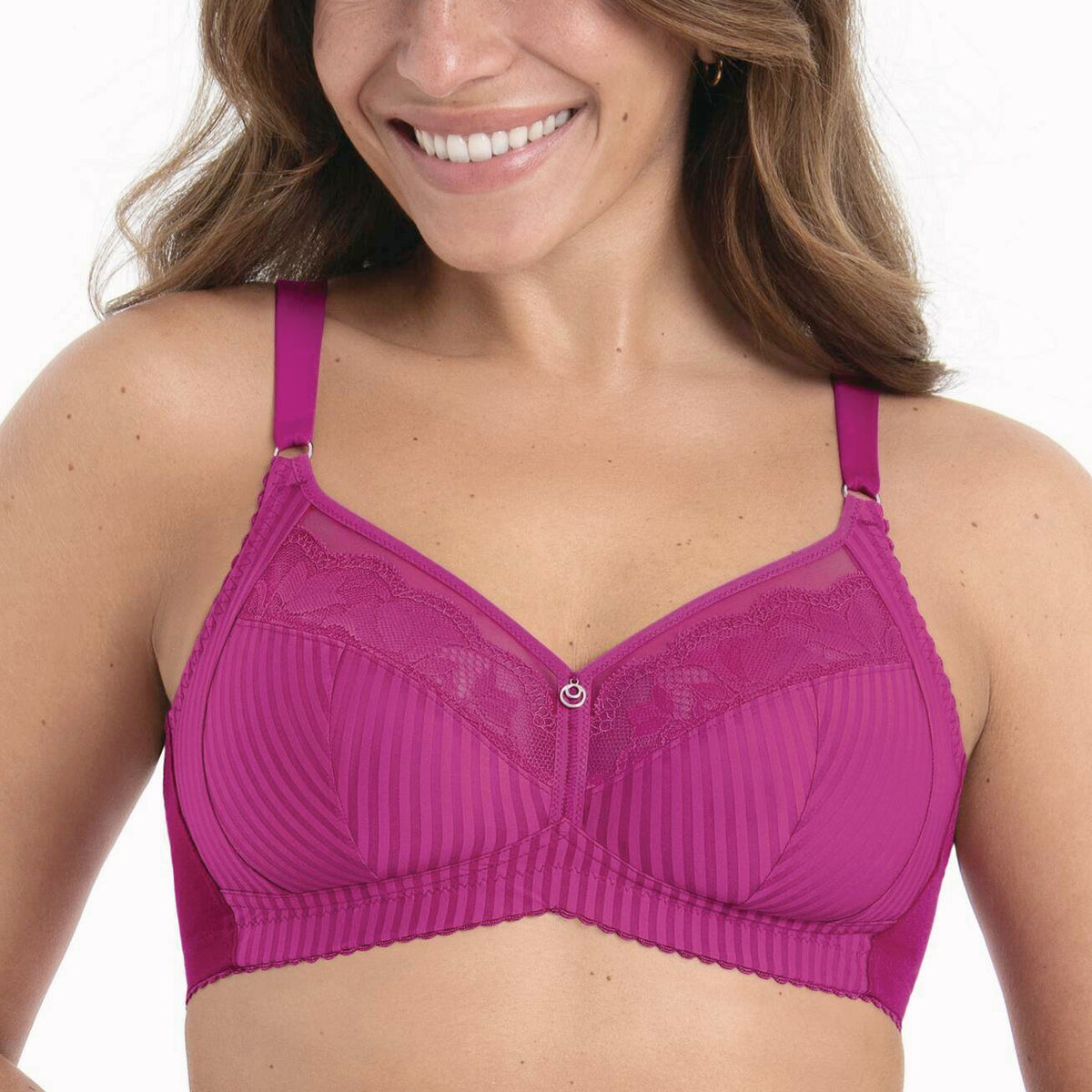 Sujetador Sin Aros Sita Rosa Faia, sujetador sin aros para mujeres, color rosa, con diseño femenino y cómodo.