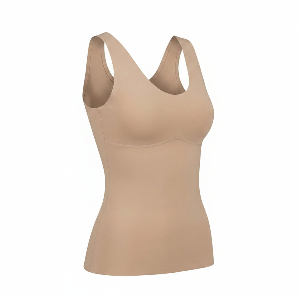 Camiseta Essential Anita 0654 con Cazoleta Integrada en color nude, ideal para un ajuste cómodo y ligero.