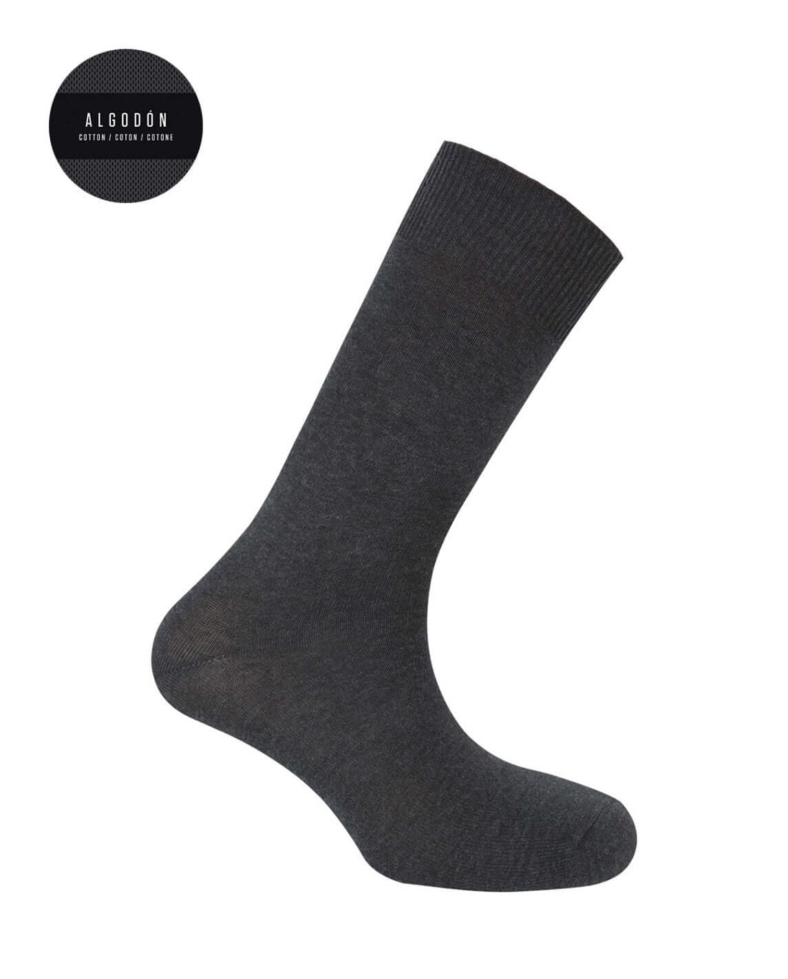 Calcetines unisex Algodón Punto Blanco 13454-10 39-44 Gris oscuro