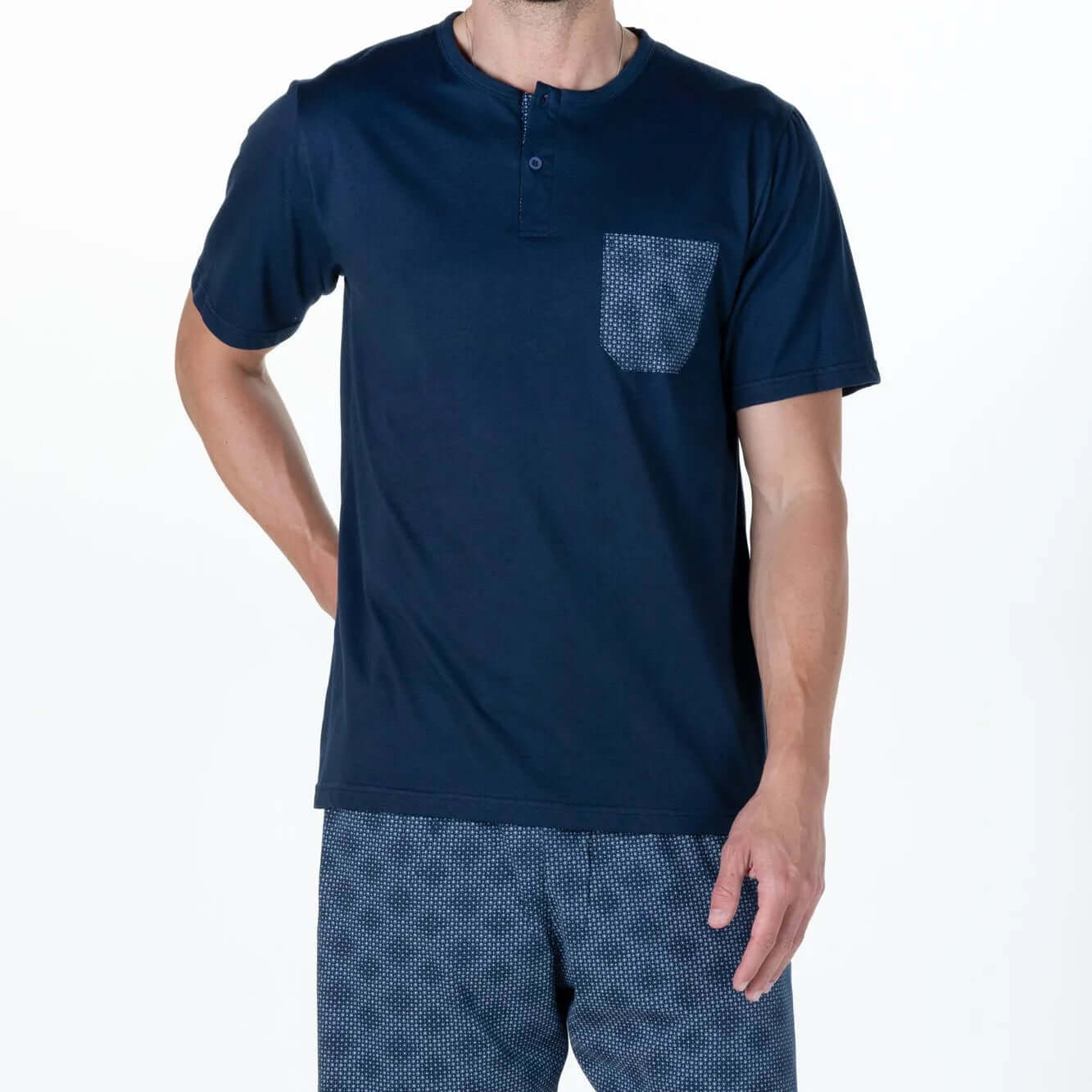 Pijama corto hombre Rachas & Abreu 25414 Marino