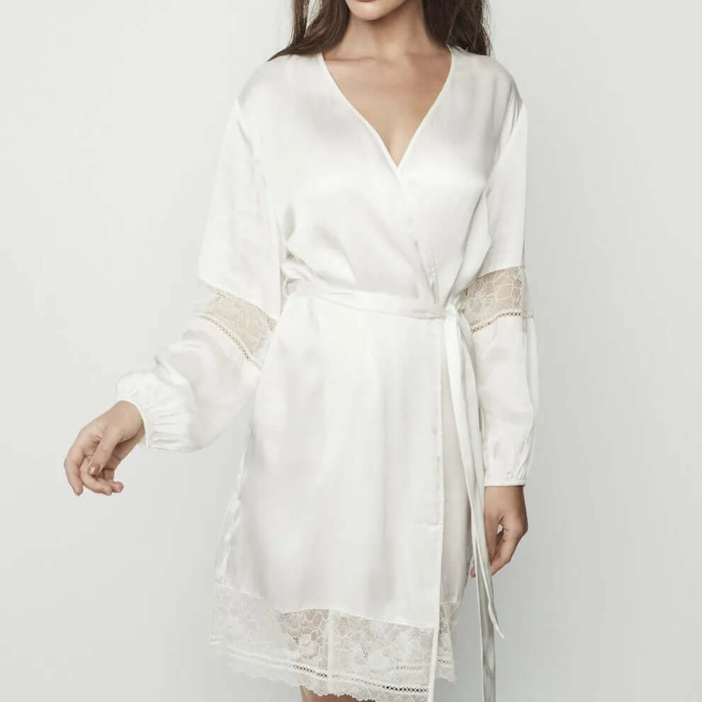 Bata lencera Selmark 31271 Marfíl