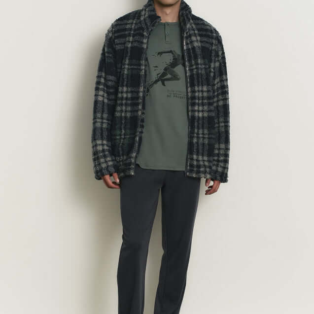 Pijama hombre Promise H35083 (3 piezas) Gris