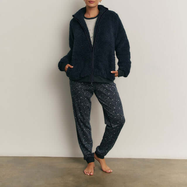 Pijama mujer Promise N21833 (3 piezas) Marino