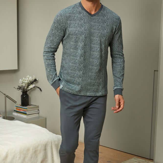 Pijama hombre Barandi Gary-11 Verde claro