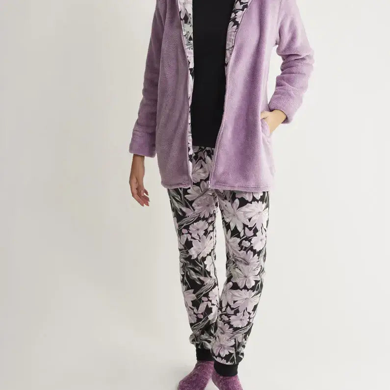 Pijamas mujer Promise 16893 (3 Piezas) Lila ⭐⭐⭐⭐⭐