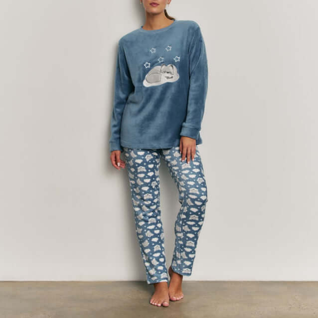 Pijama mujer Promise N22232 Azul