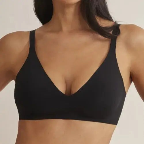 Sujetador Selmark 10615 escote profundo sin aros relleno extraíble Negro B