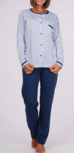 Pijamas mujer Rachas & Abreu 21313 Azul ⭐⭐✩✩✩