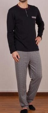 Pijamas hombre Rachas & Abreu 21461 S Black ⭐⭐⭐✩✩