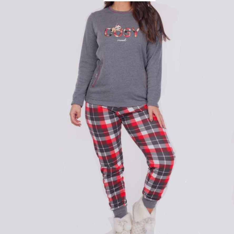 Pijamas mujer Rachas & Abreu 22356 Gris oscuro ⭐⭐⭐✩✩