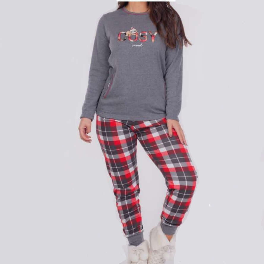 Pijamas mujer Rachas & Abreu 22356 Gris oscuro ⭐⭐⭐✩✩