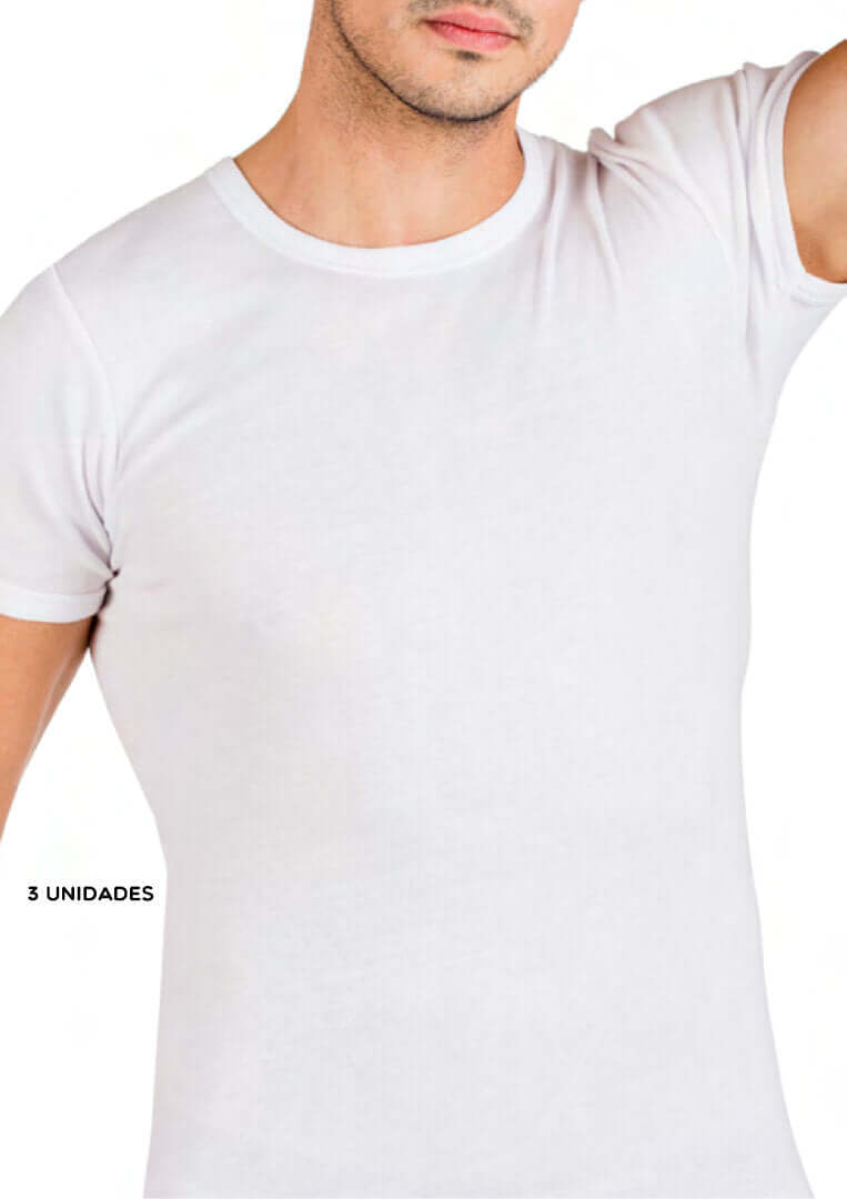 Camiseta interior hombre manga corta Cue 280 Blanco