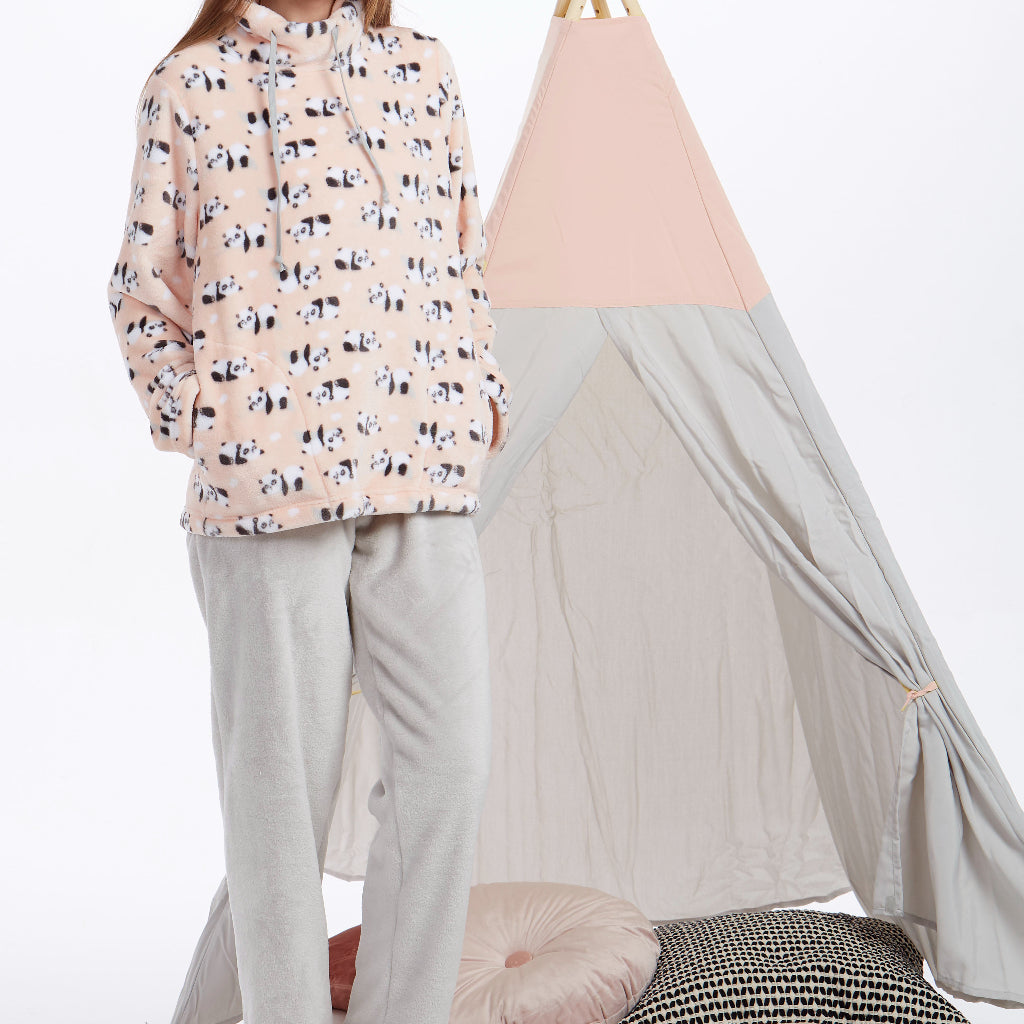 Pijamas mujer CUE 31143 Gris claro ⭐⭐⭐⭐⭐