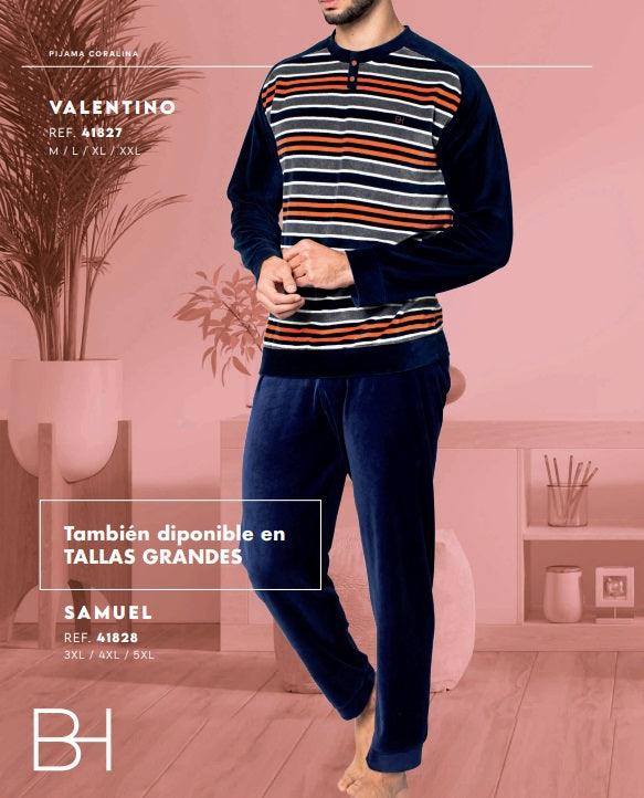 Pijamas hombre Blanca Hernandez 41827 4XL ⭐⭐⭐⭐⭐ Azul