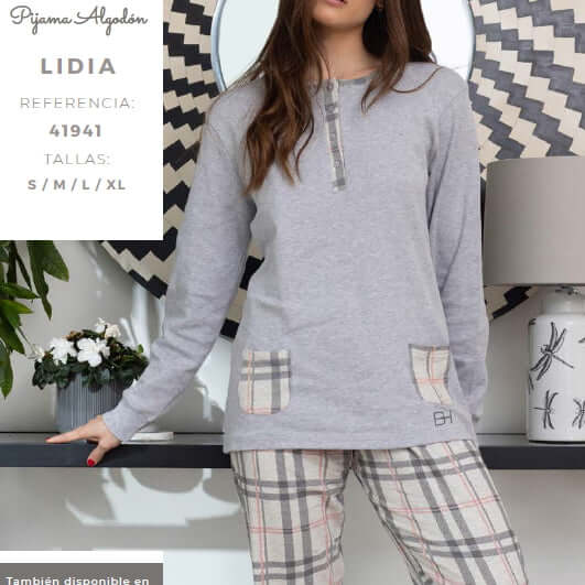 Pijamas mujer | BH | 41942 Gris claro ⭐⭐✩✩✩