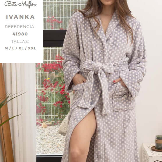 Batas mujer Blanca Hernandez 41980 Gris ⭐⭐⭐⭐⭐