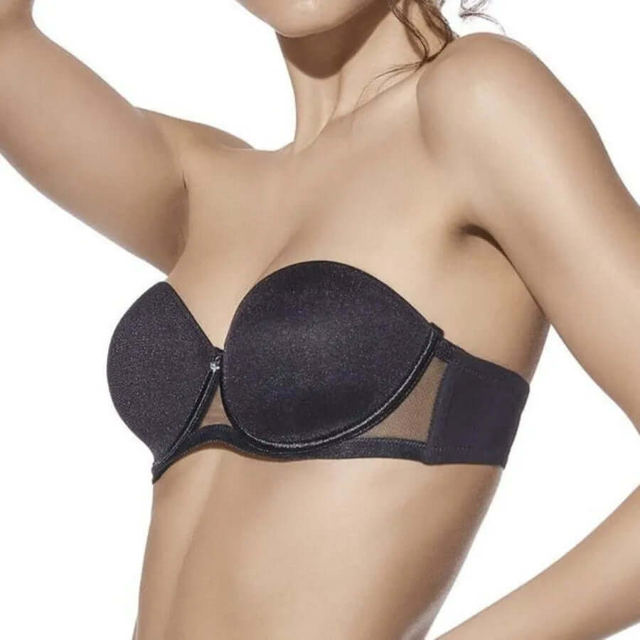 Sujetador Selene con aros Esmeralda D Negro melange D