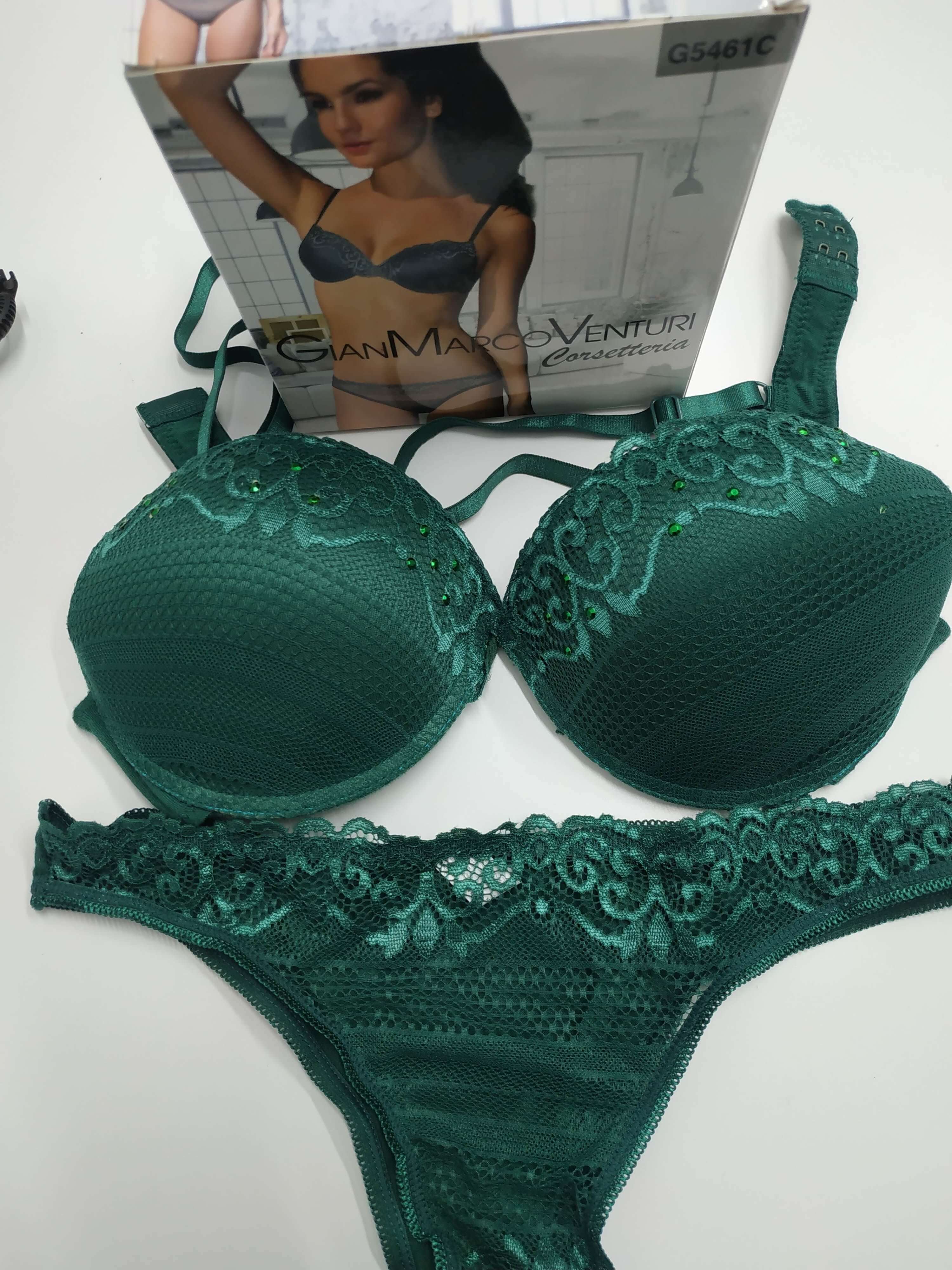 Conjunto sujetador Push up y braga bikini Gianmarco Venturi 5461 Verde