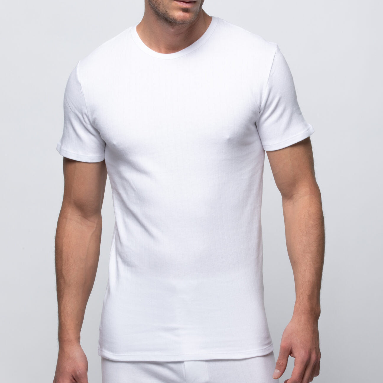 Camiseta interior hombre Abanderado A0206 Blanco