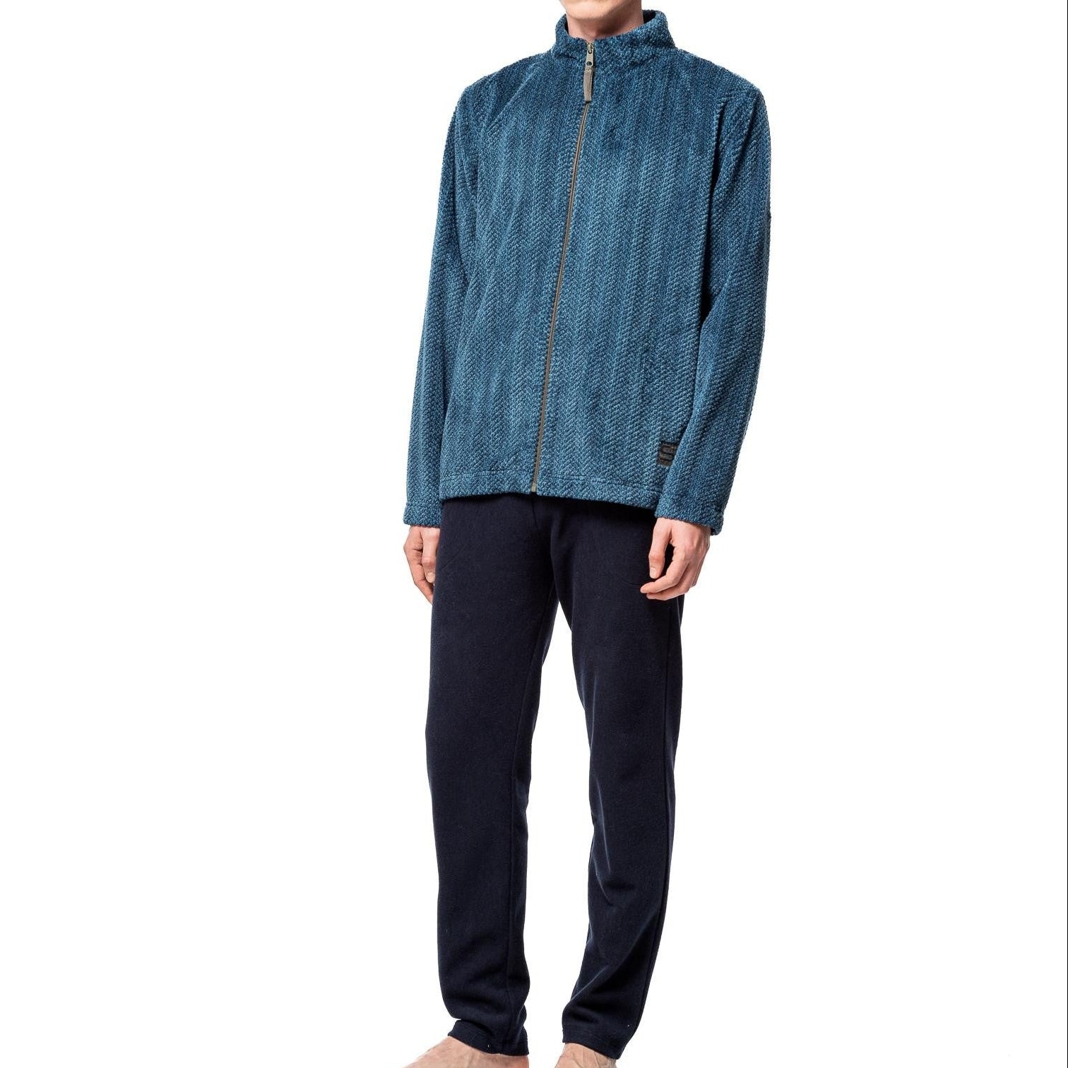 Bata de hombre Egatex 252660 corta azul oscuro