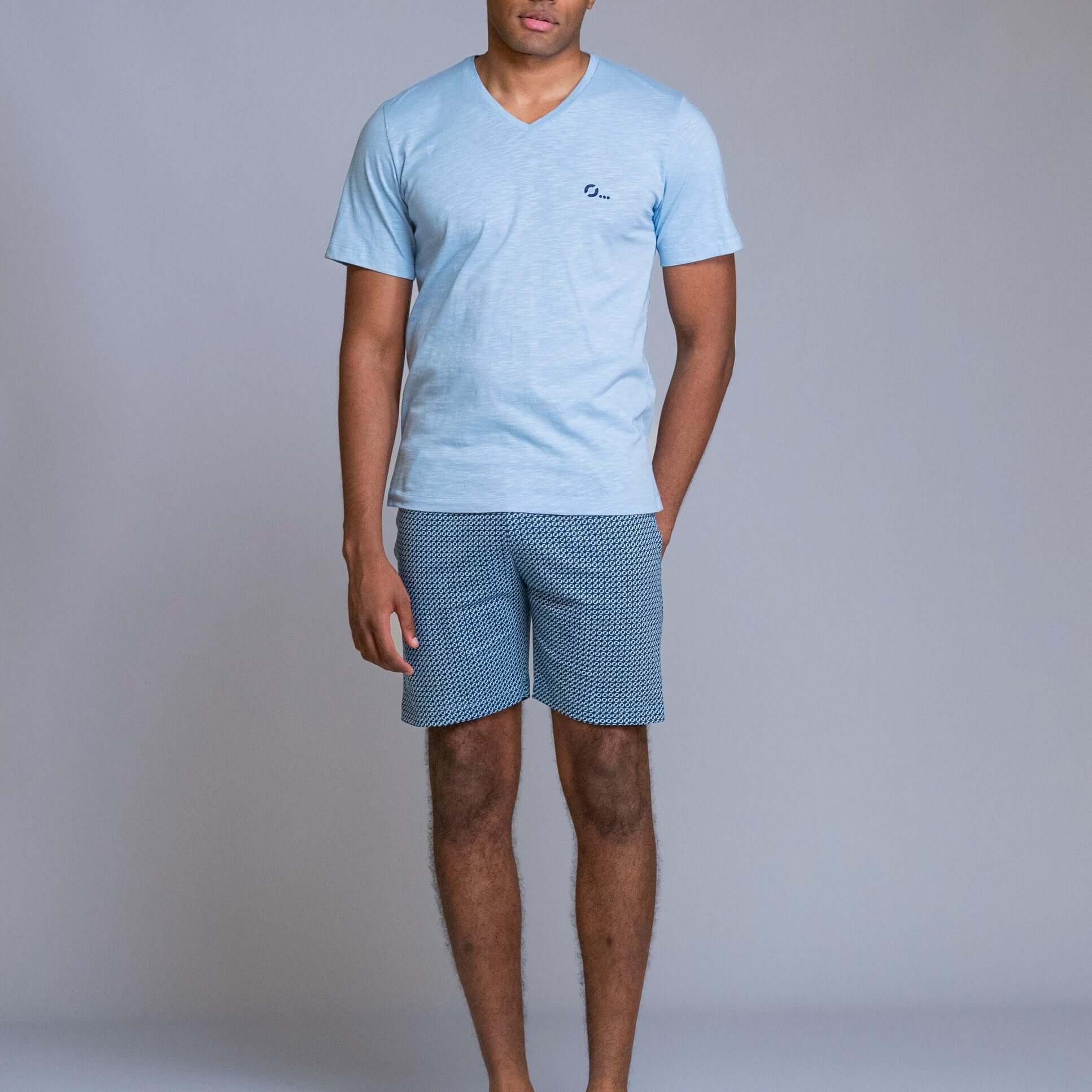 Pijama corto hombre Egatex 261625 Azul