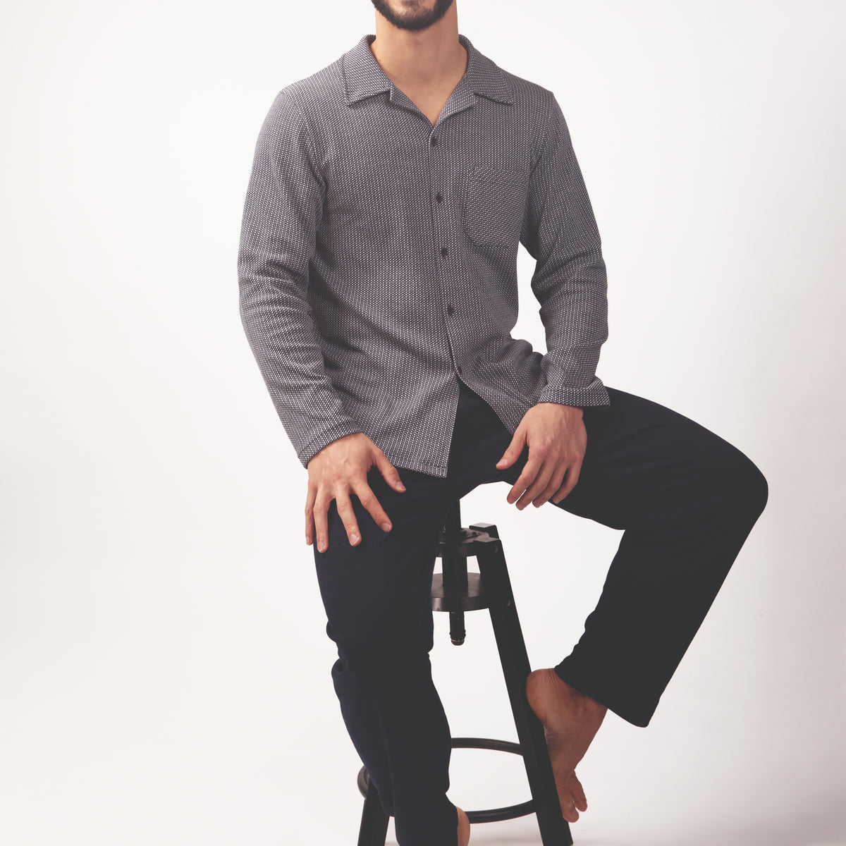 Pijama hombre Rachas & Abreu 26465 Negro
