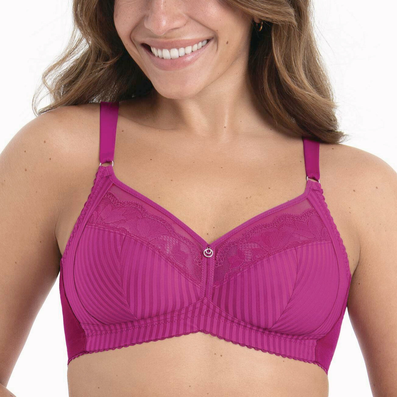 Sujetador Sin Aros Sita Rosa Faia, sujetador sin aros para mujeres, color rosa, con diseño femenino y cómodo.