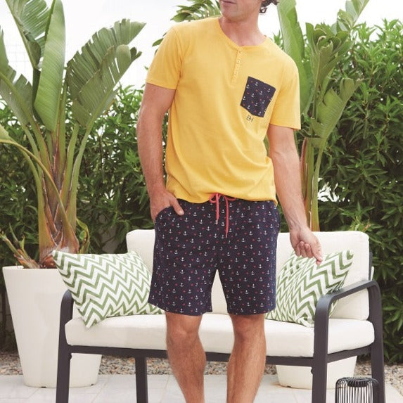 Pijama hombre corto | BH | 42046 Nestor Azul