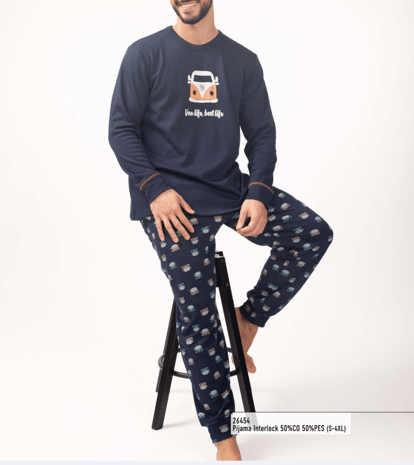 Pijama hombre Rachas & Abreu 26454 Azul