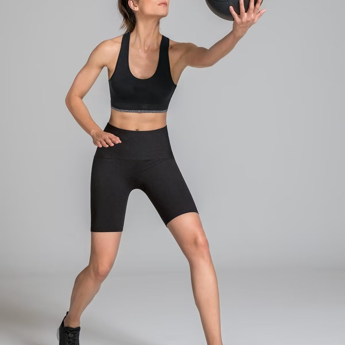 Faja Leonisa short reductora 195512 ciclista Negro