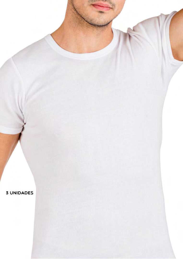 Camiseta interior hombre manga corta Cue 280 Blanco