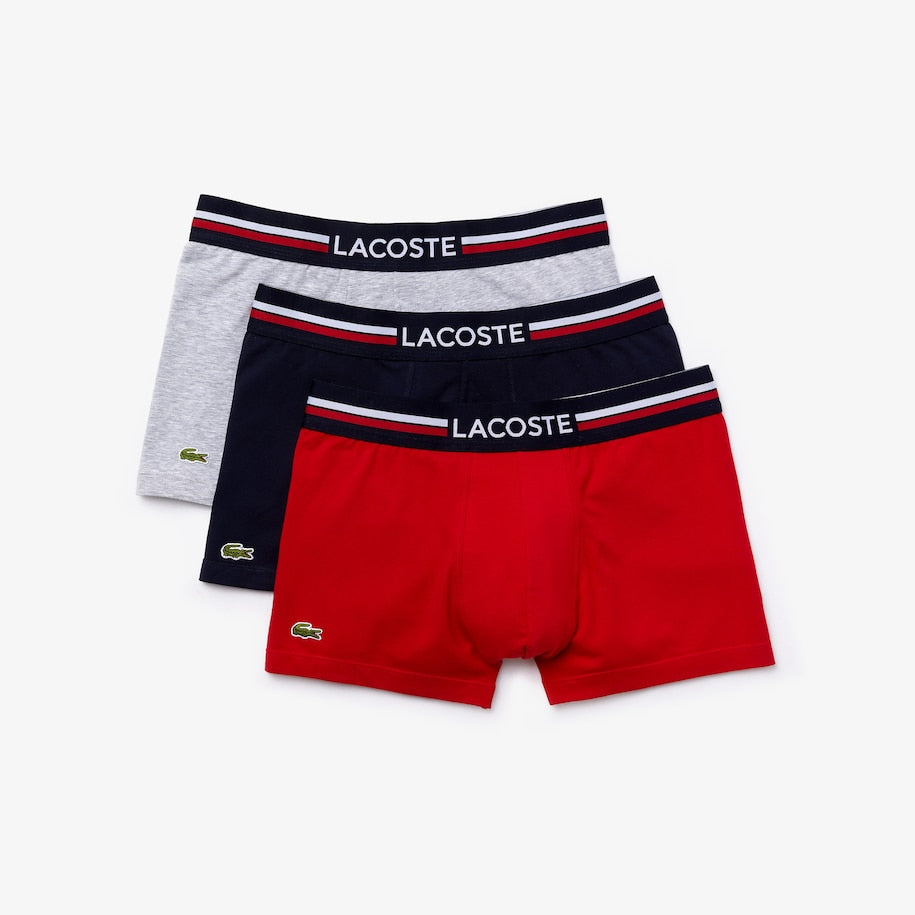 Calzoncillo boxer Lacoste pack x 3 unidades